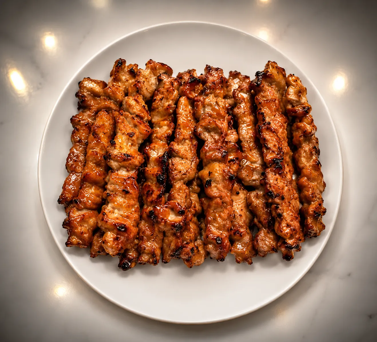Pork BBQ Sugba-Sugba grilled marinated pork skewers at Jenmuel's Lechon Cebu and Grill Winnipeg