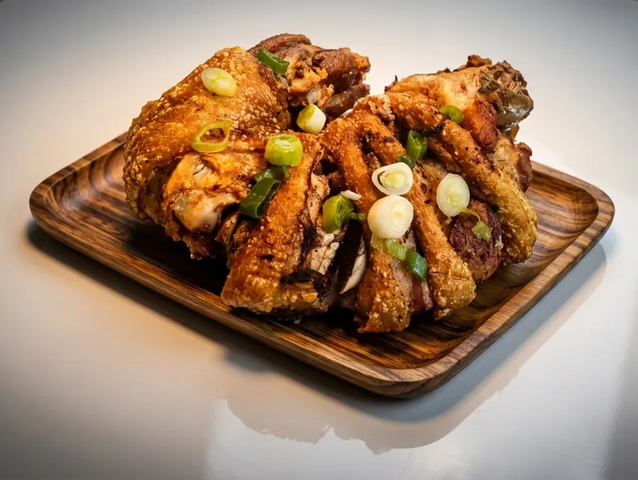 Crispy Pata deep-fried pork hock at Jenmuel's Lechon Cebu and Grill Winnipeg